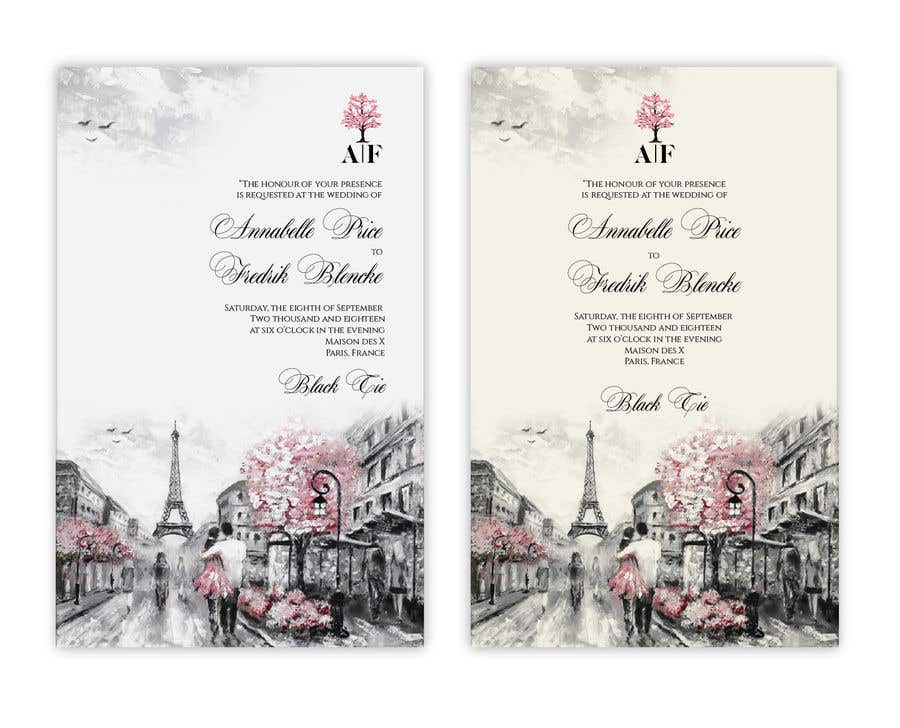 Participación en el concurso Nro.41 para                                                 Design a wedding invitation
                                            