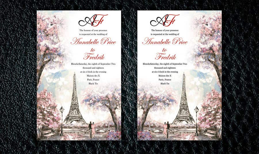 Participación en el concurso Nro.140 para                                                 Design a wedding invitation
                                            