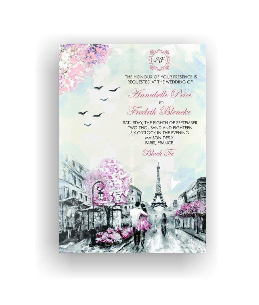 Participación en el concurso Nro.262 para                                                 Design a wedding invitation
                                            
