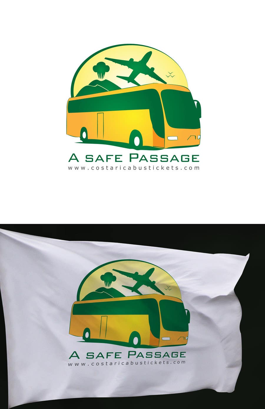 Penyertaan Peraduan #36 untuk                                                 Logo Design for A Safe Passage - CostaRicaBusTickets.com
                                            
