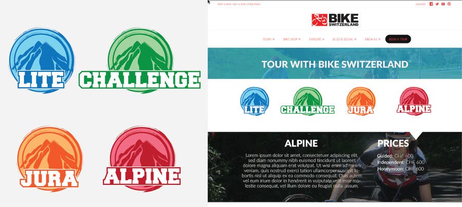 
                                                                                                                        Kilpailutyö #                                            14
                                         kilpailussa                                             Design some Icons for our Bicycle Tours
                                        