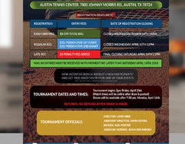 #6 for Design Announcement and Registration Flyer for Tennis Tournament av seyam1010