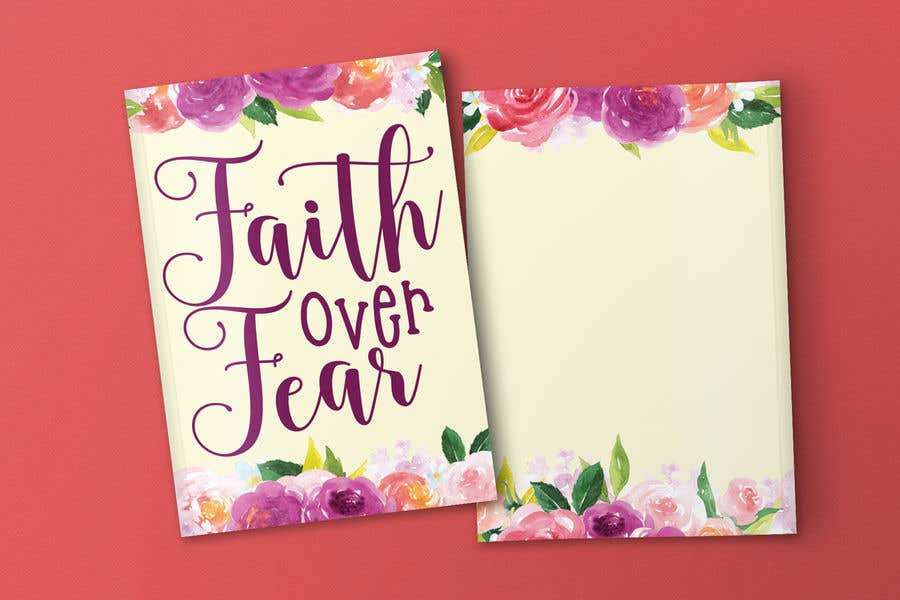 Contest Entry #59 for                                                 Faith Over Fear Book Cover
                                            