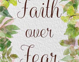 #70 Faith Over Fear Book Cover részére damejiacardenas által