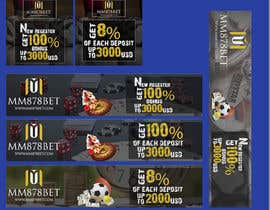 #5 for Banner design for soccer betting , casino and gambling website by pintuullash