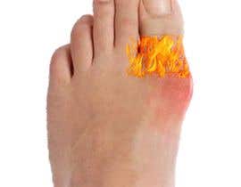 #2 for Image of a sore foot on fire (no photograph) by abhinavsharma27