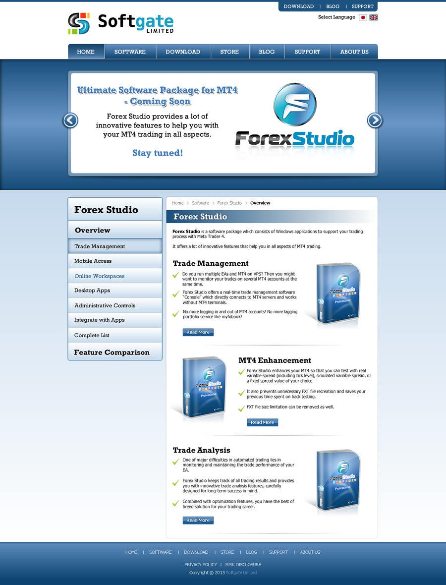 
                                                                                                                        Inscrição nº                                             27
                                         do Concurso para                                             Website Design for Forex Studio product page
                                        