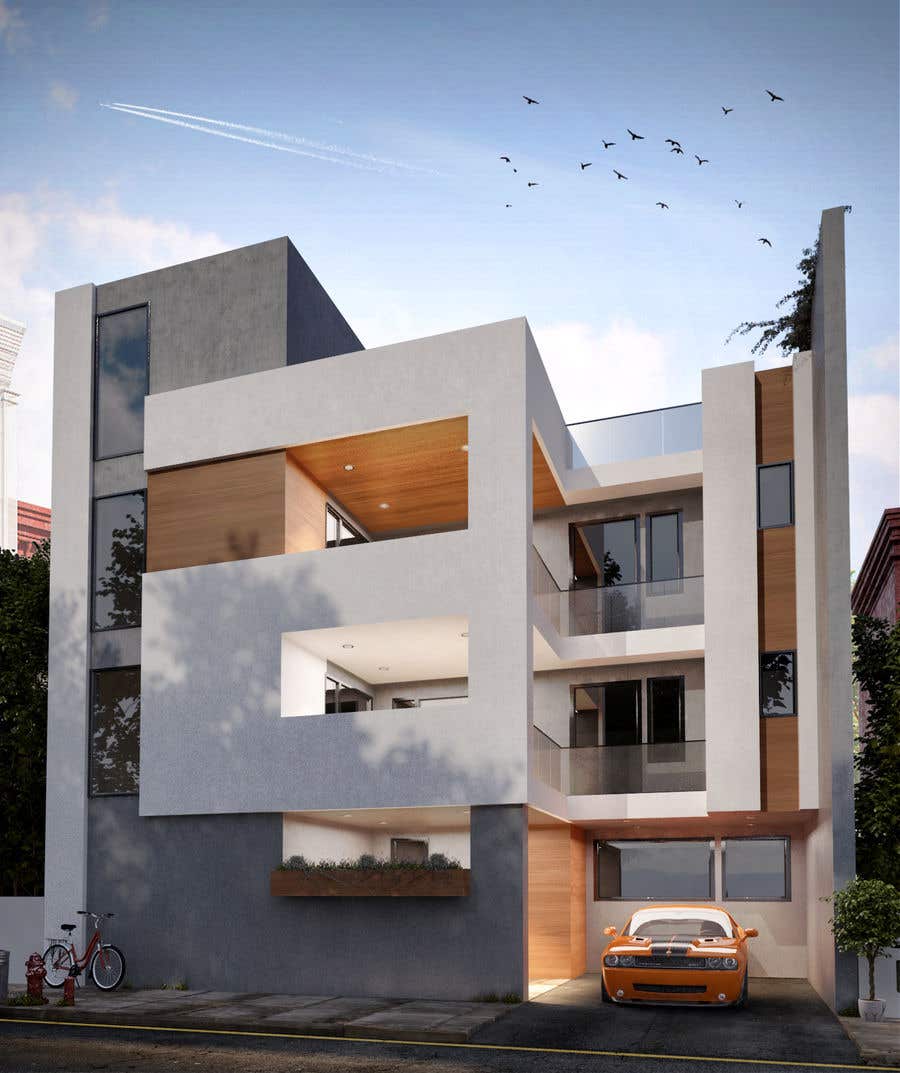 #5. pályamű a(z)                                                  I need a 3d rendered very high quality design for the exterior of my apartment building.
                                             versenyre