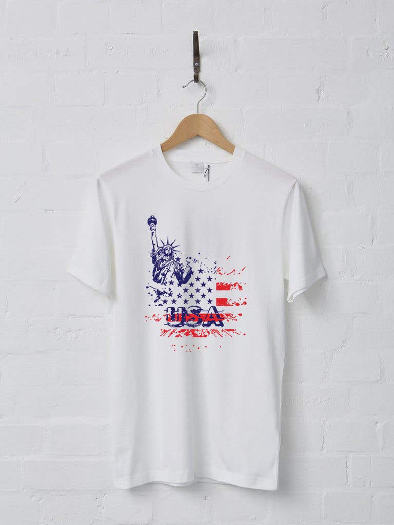 Wasilisho la Shindano #46 la                                                 Design USA Independence day, with USA flag too, it's an image who will be printed on a Tshirt -- 2
                                            