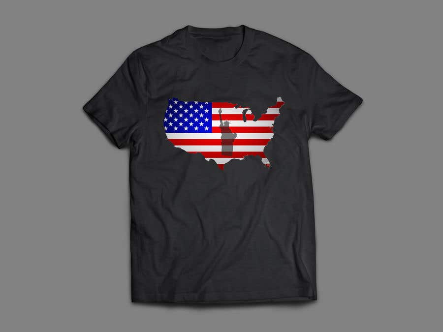 Wasilisho la Shindano #20 la                                                 Design USA Independence day, with USA flag too, it's an image who will be printed on a Tshirt -- 2
                                            