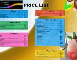 #3 for Re-creating a price list, 2/3 columns in a psd file you can hand over so I can edit by Emon01535