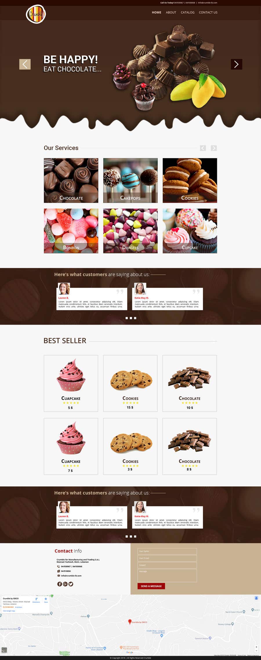 Contest Entry #30 for                                                 Design a website for a Chocolate Factory (Homepage only, PSD)
                                            
