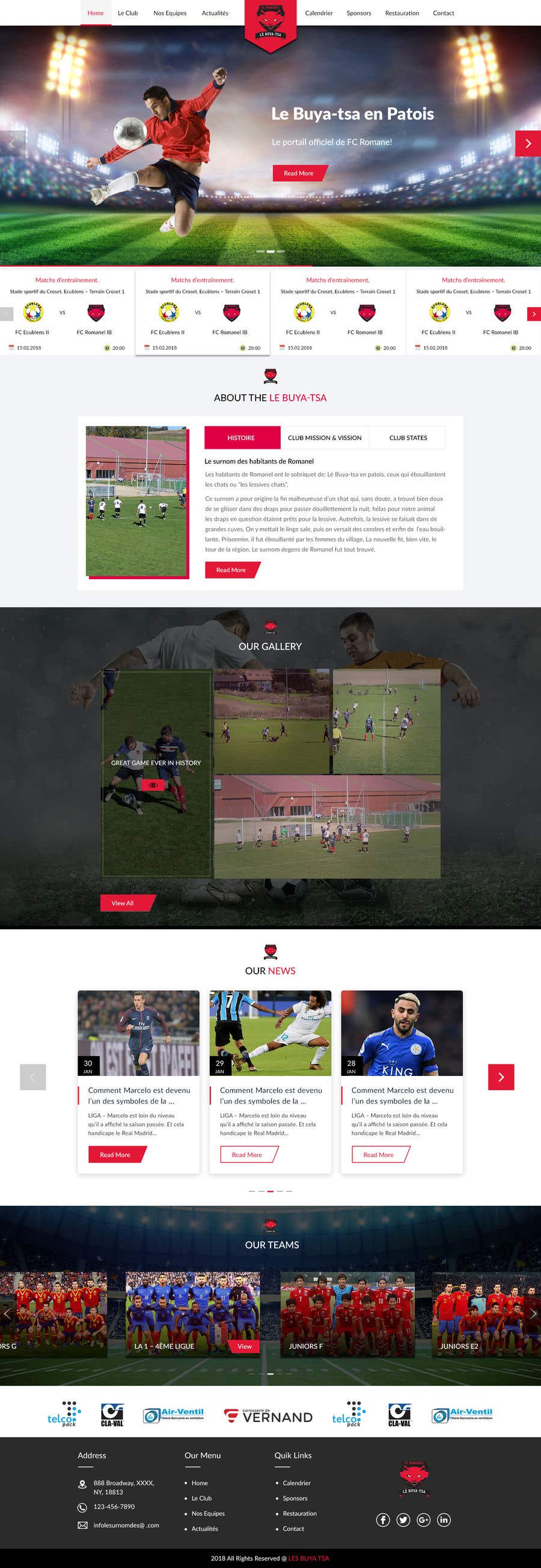 Contest Entry #11 for                                                 Web site for the FC Romanel (soccer club)
                                            
