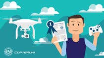 #154 dla Design a Banner for a magazine&#039;s competition which is about the drone licence przez marinajeleva