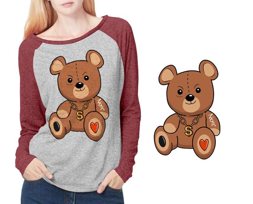 shirt with teddy bear logo