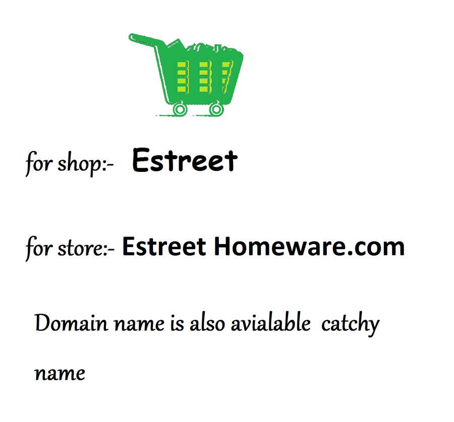 Penyertaan Peraduan #5 untuk                                                 Come up with a name & logo for a homewares online shop and a mini supermarket shop
                                            
