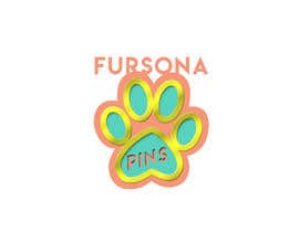 #10 for Please design a logo for an enamel pin company named &quot;Fursona Pins.&quot; It should be themed like an enamel pin, in the shape of a paw. by b4drb3ats
