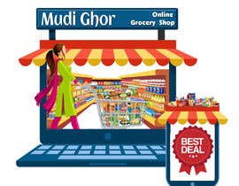 Číslo 74 pro uživatele Logo for an online Grocery Shop &quot;Mudi Ghor&quot; od uživatele Rathima