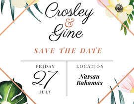 #18 for Wedding Save they date card design by mokoon