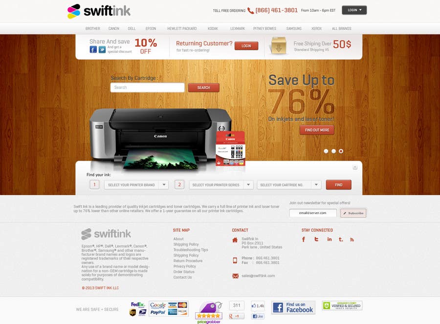 Proposition n°60 du concours                                                 Website Design for Swift Ink
                                            