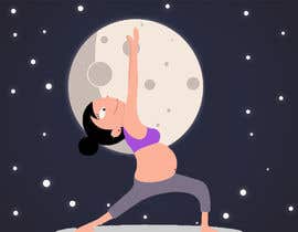 #30 I need an image of a pregnant woman dancing.
Her belly resembles the earth
It looks like shes almost holding the large full moon with her arm
Shes surrounded by water
Stars are in the background

Pregnant Mamas Dancing is written in the full moon részére RehanTasleem által