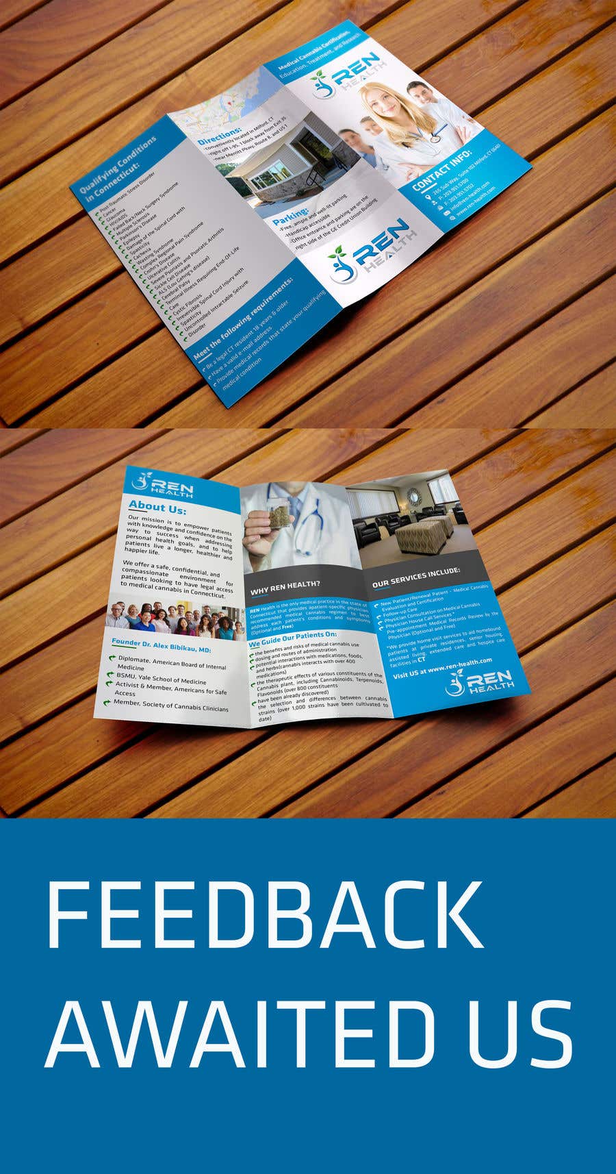 ผลงานการประกวด #10 สำหรับ                                                 Design a Creative Tri-Fold Brochure and a Folder for the Medical Practice
                                            