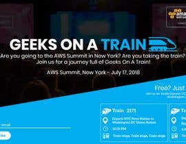#23 Update a site - &quot;Geeks On A Train&quot; promoting socializing on train for trip to to AWS Summit in New York 2018 részére sandu7 által