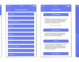 #15 dla UI Design / Mockup for a mobile medical reference app przez Yusuf3007