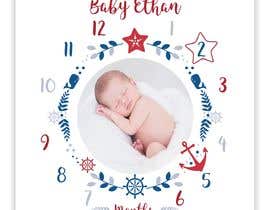 #45 para illustrations for baby milestone blanket de dashlash2411
