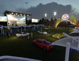 #32 para Night rendering, for world cup festival de mariajoself