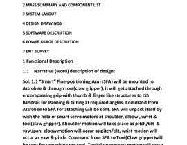 Číslo 17 pro uživatele NASA Contest: Design a “Smart” Fine-Positioning Arm od uživatele createwithwisdom