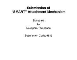 Nro 10 kilpailuun NASA Contest: Design a “Smart” Attachment Mechanism käyttäjältä JJJern