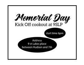 #6 para Memorial Day Kick off cook out at 9SLP por NILESH38