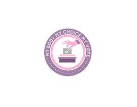 #62 I need a logo with the following slogan 
My Body My Choice My Vote 
It needs to be in shades of red and purple and feature a woman’s hand/woman voting at a ballot box.
Want the image to have feminine appeal. részére petertimeadesign által