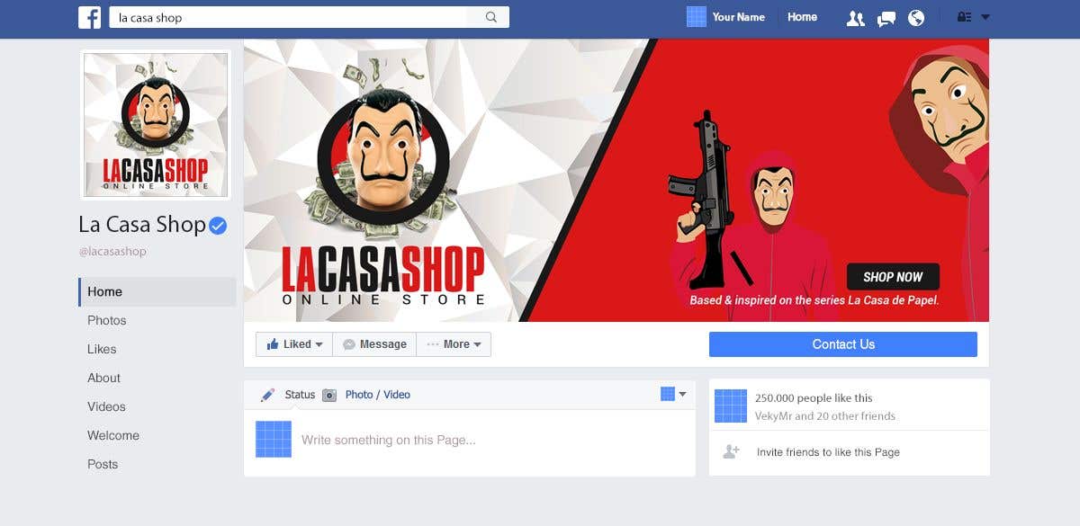 
                                                                                                                        Proposition n°                                            12
                                         du concours                                             LOGO : La Casa Shop + Facebook Profile Picture & Banner
                                        