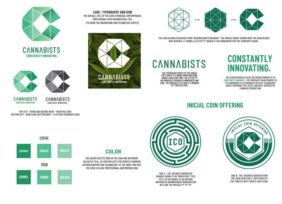 #510. pályamű a(z)                                                  Develop a Corporate Identity for a marijuana rel. technology company.
                                             versenyre