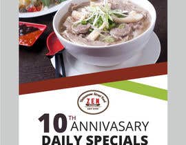 #7 for Need posters and flyers to be created for a restaurant&#039;s 10th birthday by printrungraphics