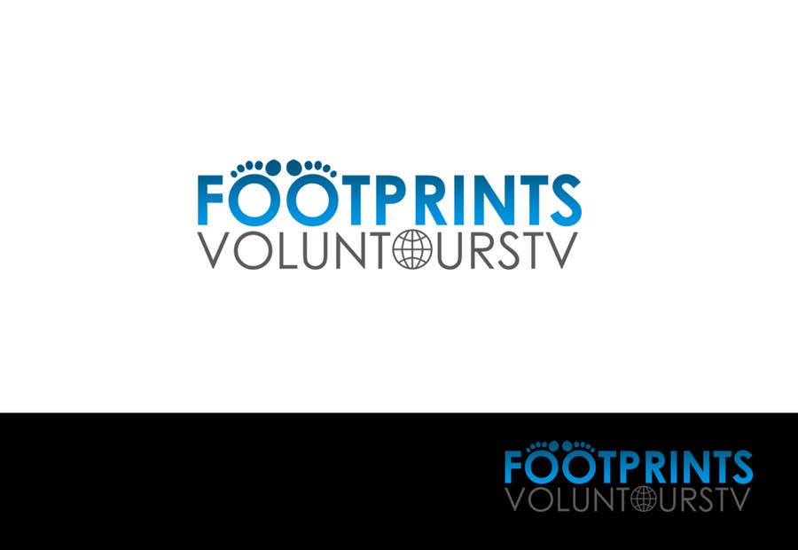 Inscrição nº 33 do Concurso para                                                 Logo Design for Footprints Voluntour Travel Tv
                                            