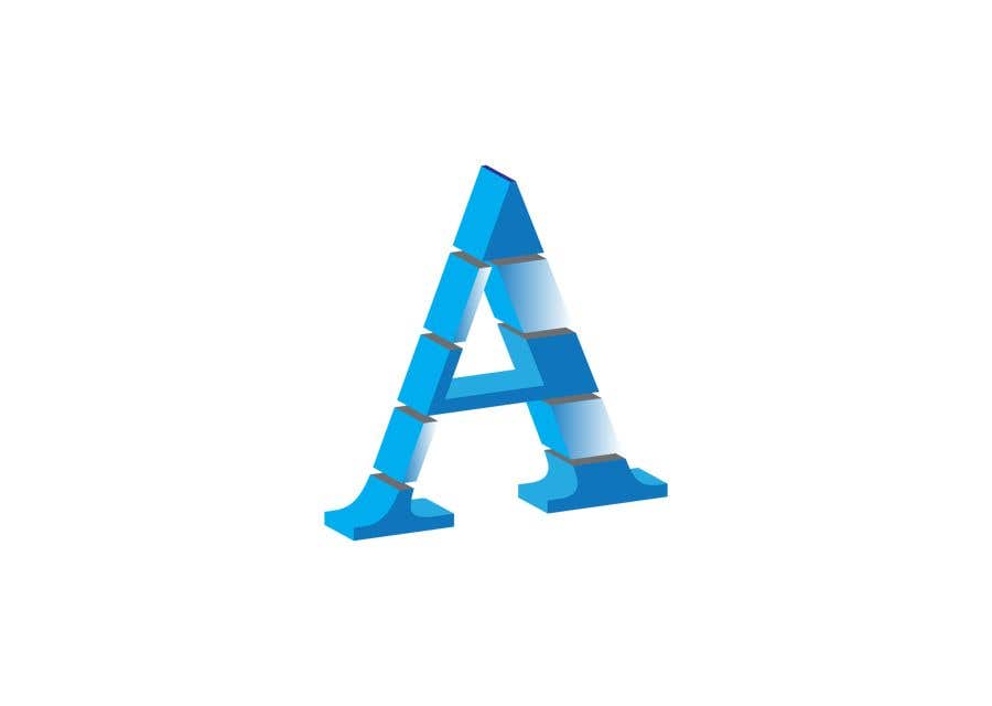 Konkurransebidrag #5 i                                                 3D Logo Needed  -  Letter A Sliced apart into 5 sections, Using Blue & Green
                                            