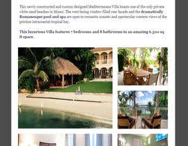 #6 pёr Graphic design email ad for High end vacation rentals nga silvia709