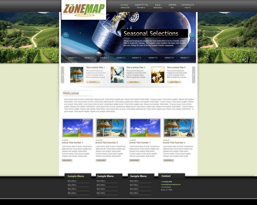 Contest Entry #73 for                                                 One page Brochure Site Design
                                            