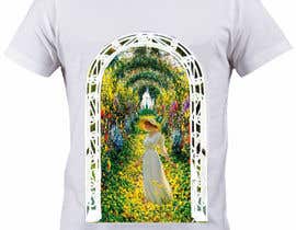 #7 para Claude Monet Style shirt design - CMYK process or spot colors de akmalhossen
