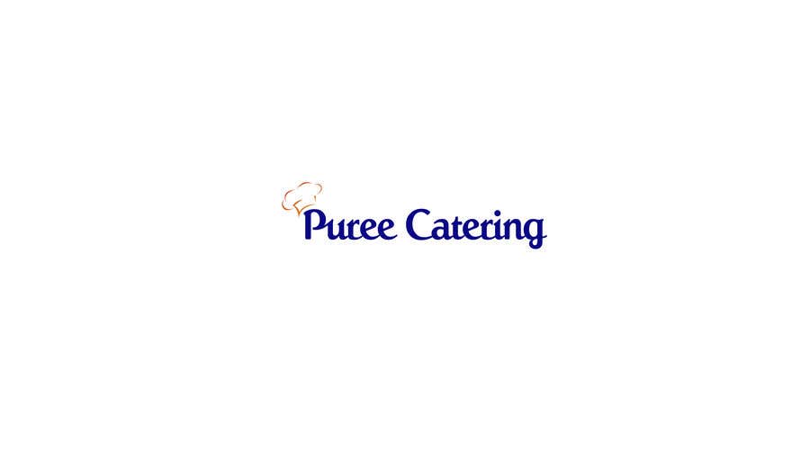 Proposition n°2 du concours                                                 high end food catering company, called ( Puree ) .
-something simple elegant and modern . 
- one color only to use ( black, or dark blue, or maroon ).   
-your creative ideas are needed i want to see diferent options.
                                            