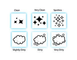 #4 pёr icons for housekeeping app to show 6 states between spotless and dirty nga shohan33