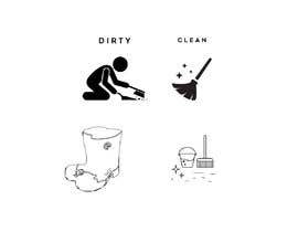 #8 pёr icons for housekeeping app to show 6 states between spotless and dirty nga professional580