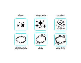 #11 za icons for housekeeping app to show 6 states between spotless and dirty od professional580