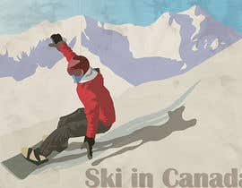 #24 para Vintage Ski Poster por shdg