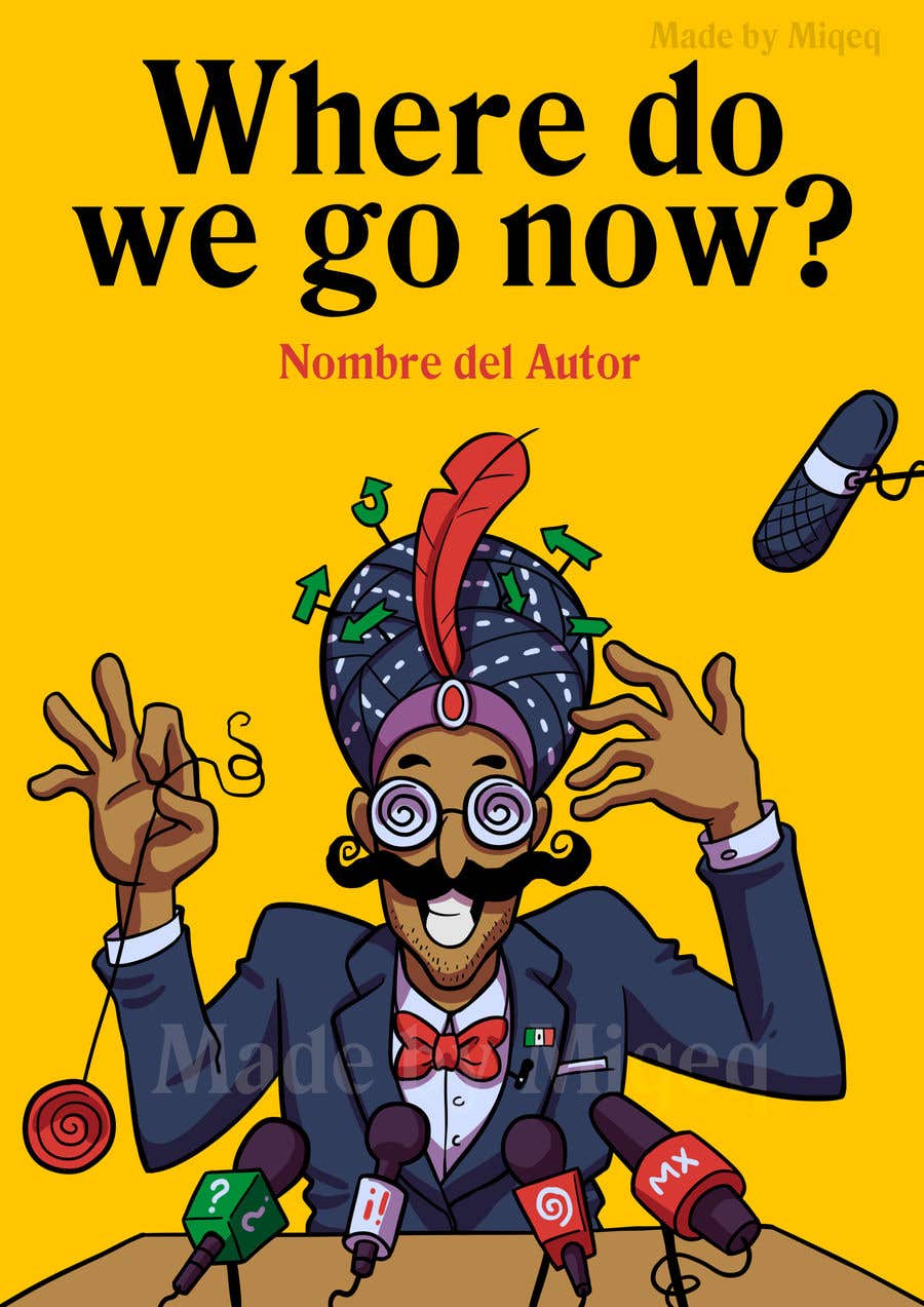 Participación en el concurso Nro.33 para                                                 Book Cover Cartoon (Where do we go now?)
                                            