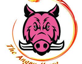 #30 para I need a caricature of an angry hog with tusks and smoke coming out of his snout de glendacontreras