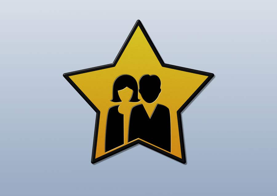 Συμμετοχή Διαγωνισμού #34 για                                                 Create simple logo of man & woman inside star
                                            